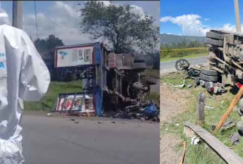 Tres muertos y cuatro heridos dejó grave accidente en la vía Simijaca - Chiquinquirá, Cundinamarca: revelan la principal hipótesis del siniestro