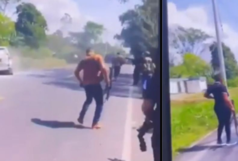 Se conoce nuevo video del momento exacto del brutal ataque contra escoltas del senador Jairo Castellanos en Arauca: se ve rostro de los delincuentes